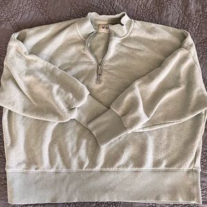 Madewell | MWL Airyterry Half-Zip Tunic Sweatshirt | Size M